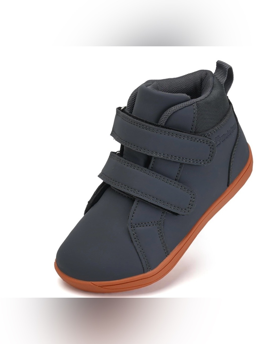 Watelves Toddler/ Kids Grey High-Top Sneaker Shoes Size 10.5- Made For Wide Feet